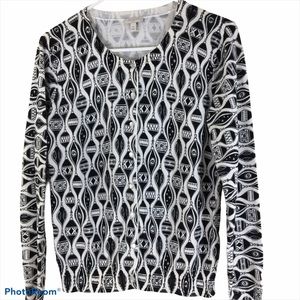 Talbots Factory Vintage Christmas Ornament Sweater Size Medium